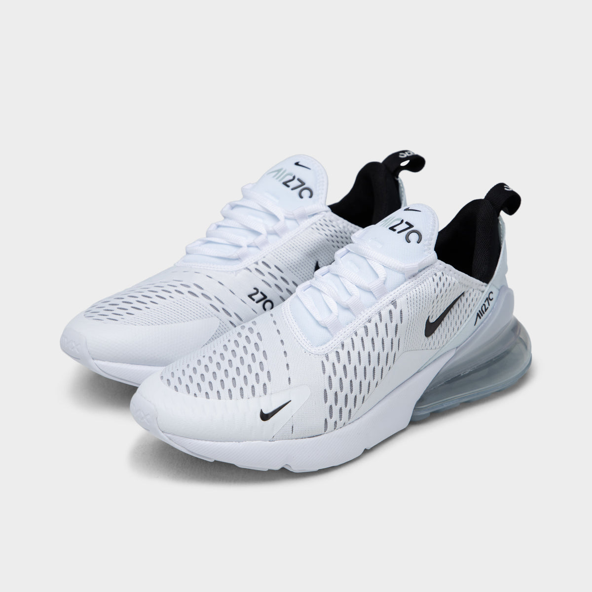 耐克Air Max 270运动鞋 男款 白黑 42码